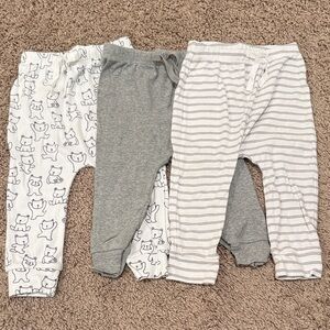 GAP Kids Casual Bottoms - White, Gray, Striped